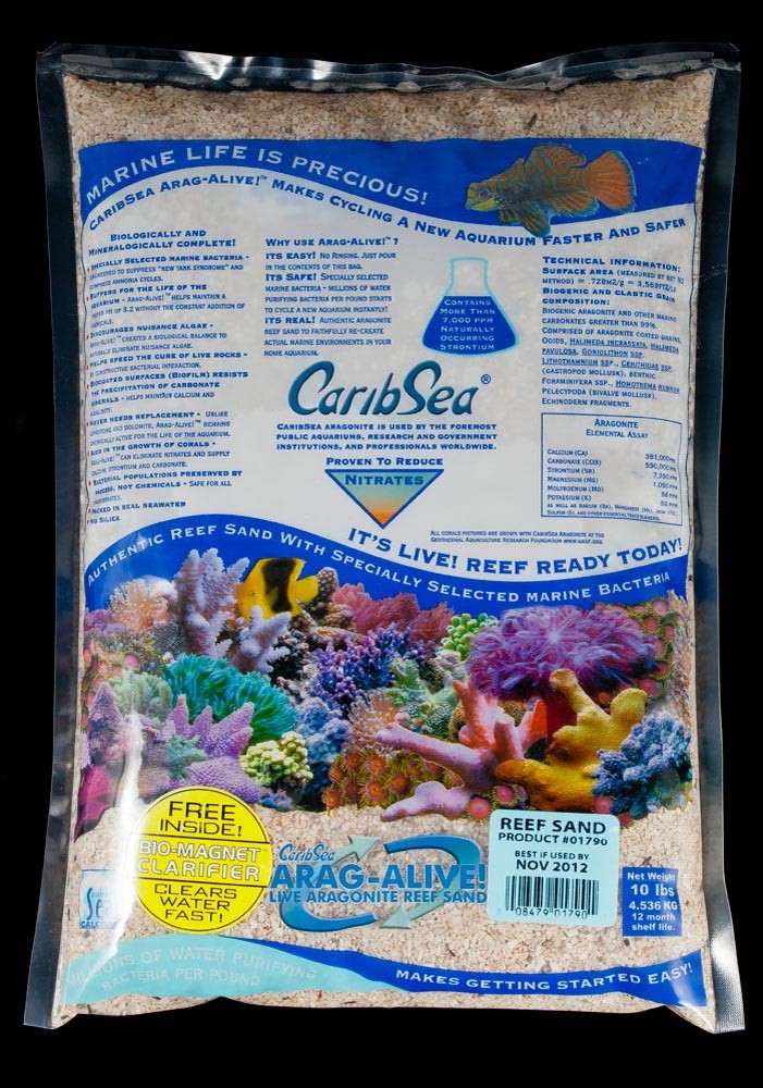 Carib Sea Arag-Alive Special Grade Reef Sand 10lb