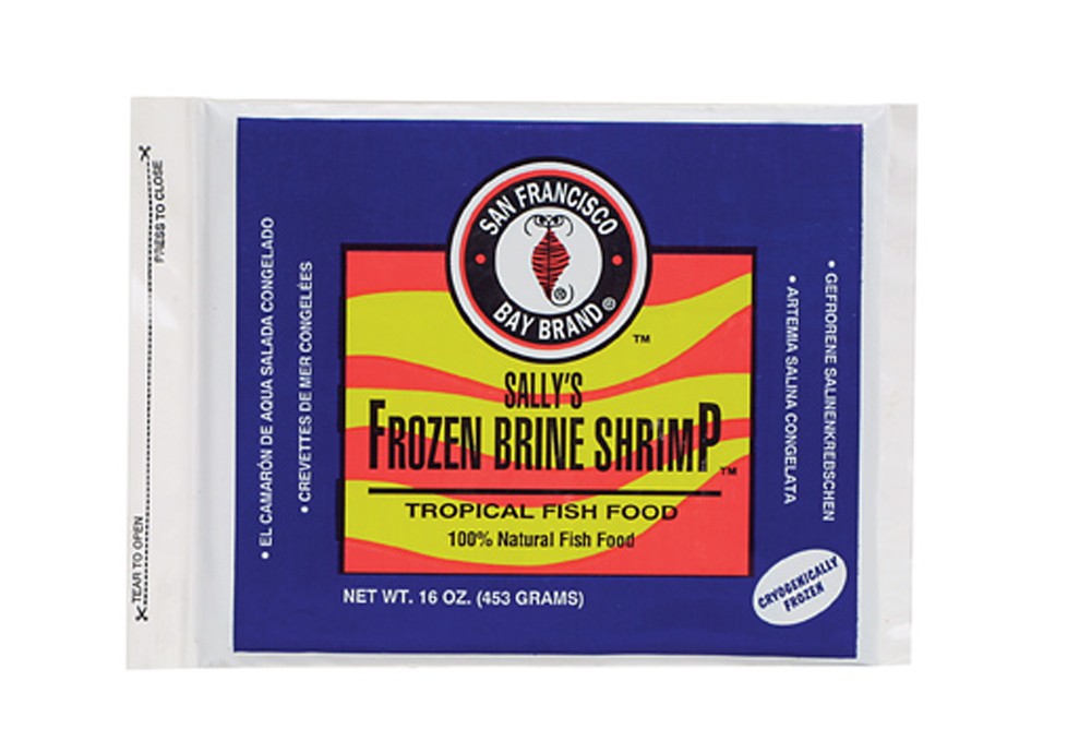 San Francisco Bay Frozen Brine Shrimp Flat Pack 16oz.