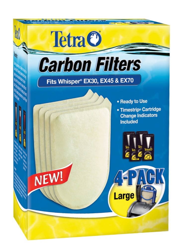 Tetra Whisper EX Carbon Filter Large 4pk 