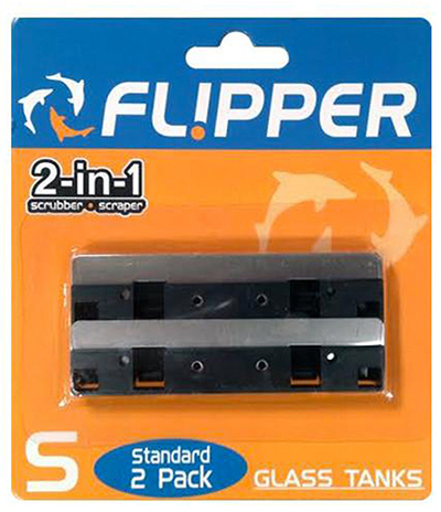 Flipper Standard Stainless Steel Replacement Blades, 2-Pack