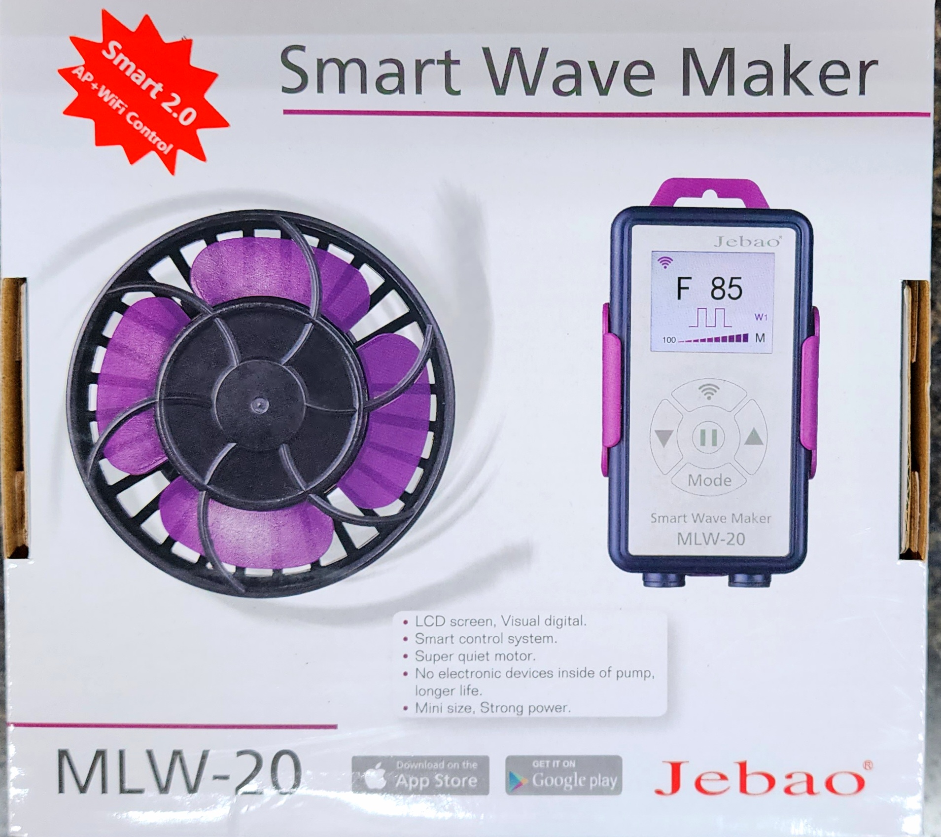 Jebao MLW-20 Puck Style WIFI Wavemaker 2641gph